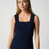 Classic Square Neck Cami Navy Ribkoff