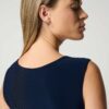 Classic Square Neck Cami Navy Ribkoff - Bilde 3