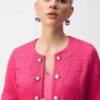Bouclé Kort Jakke Pink Joseph Ribkoff - Bilde 3