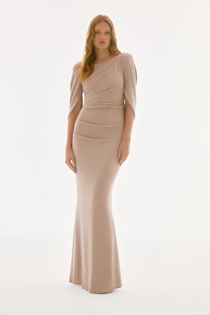 Signature | Lurex Champagne Gown Joseph Ribkoff