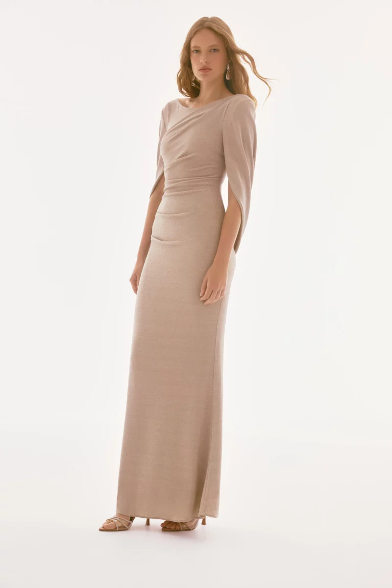 Signature | Lurex Champagne Gown Joseph Ribkoff - Bilde 3