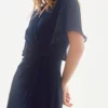 Signature | Silky Chiffon Flowy Wrap Dress Navy Joseph Ribkoff - Bilde 4