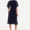 Signature | Silky Chiffon Flowy Wrap Dress Navy Joseph Ribkoff - Bilde 3