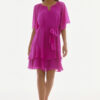 Kjole Chiffon Belted Lilla Joseph Ribkoff
