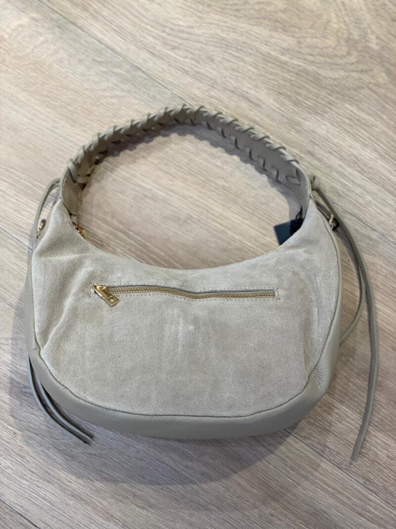 Veske Sadle Suede Taupe - Bilde 2
