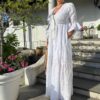 Kjole Lungo White PHO Firenze
