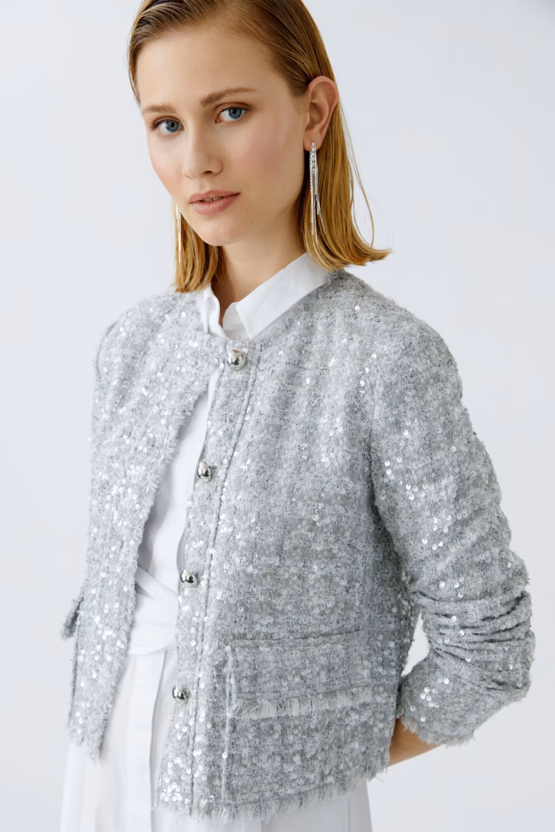 Jakke Silver Oui - Bilde 5