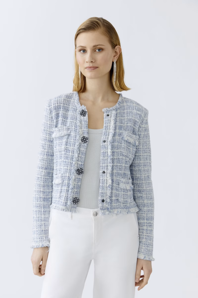 Jakke Light Blue Oui - Bilde 4