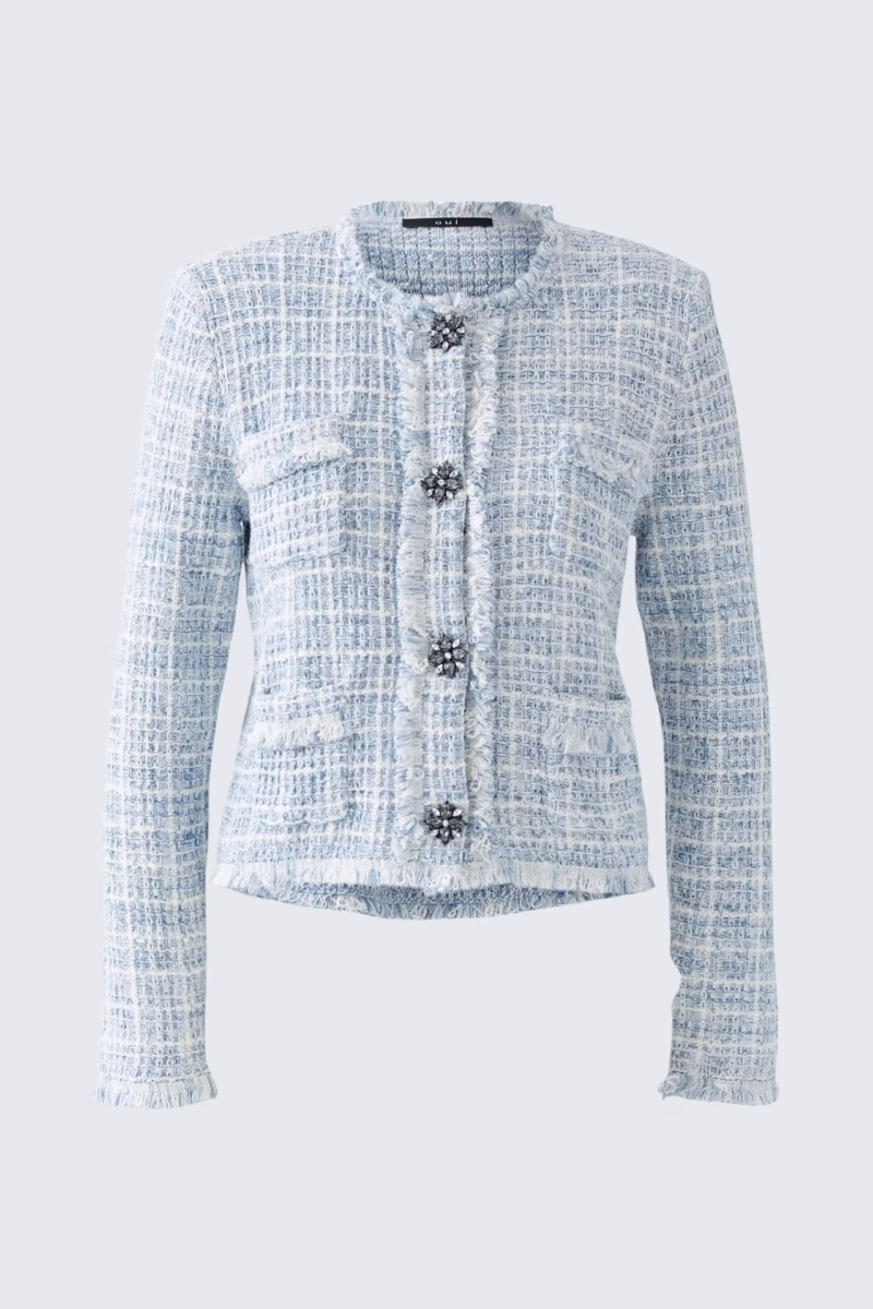 Jakke Light Blue Oui - Bilde 2