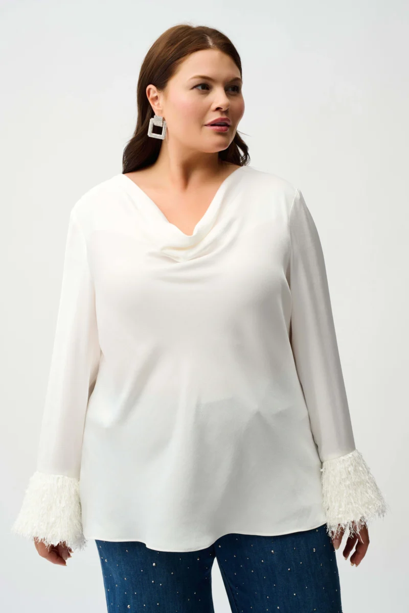 Bluse Hvit Sateng Joseph Ribkoff - Bilde 7