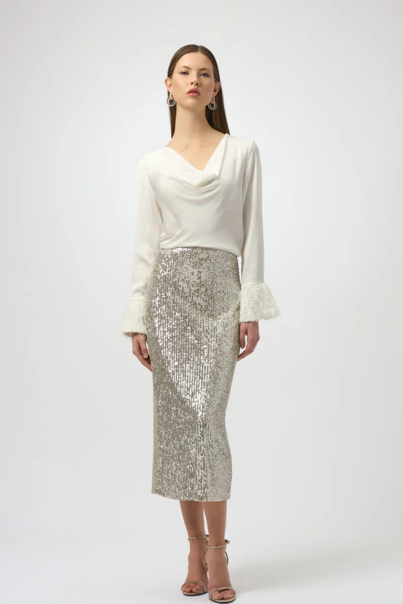 Bluse Hvit Sateng Joseph Ribkoff - Bilde 4