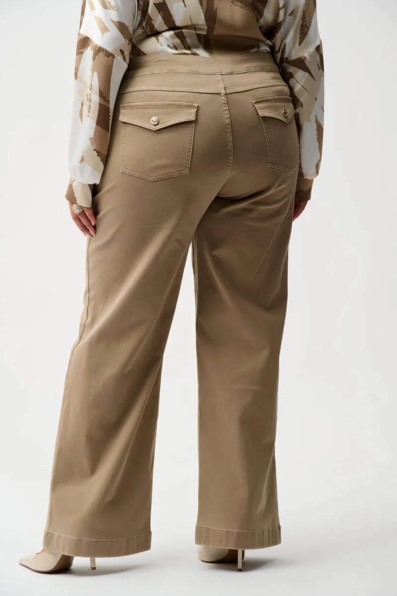 Classic Wide Leg Pull-On Jeans Taupe Joseph Ribkoff - Bilde 8