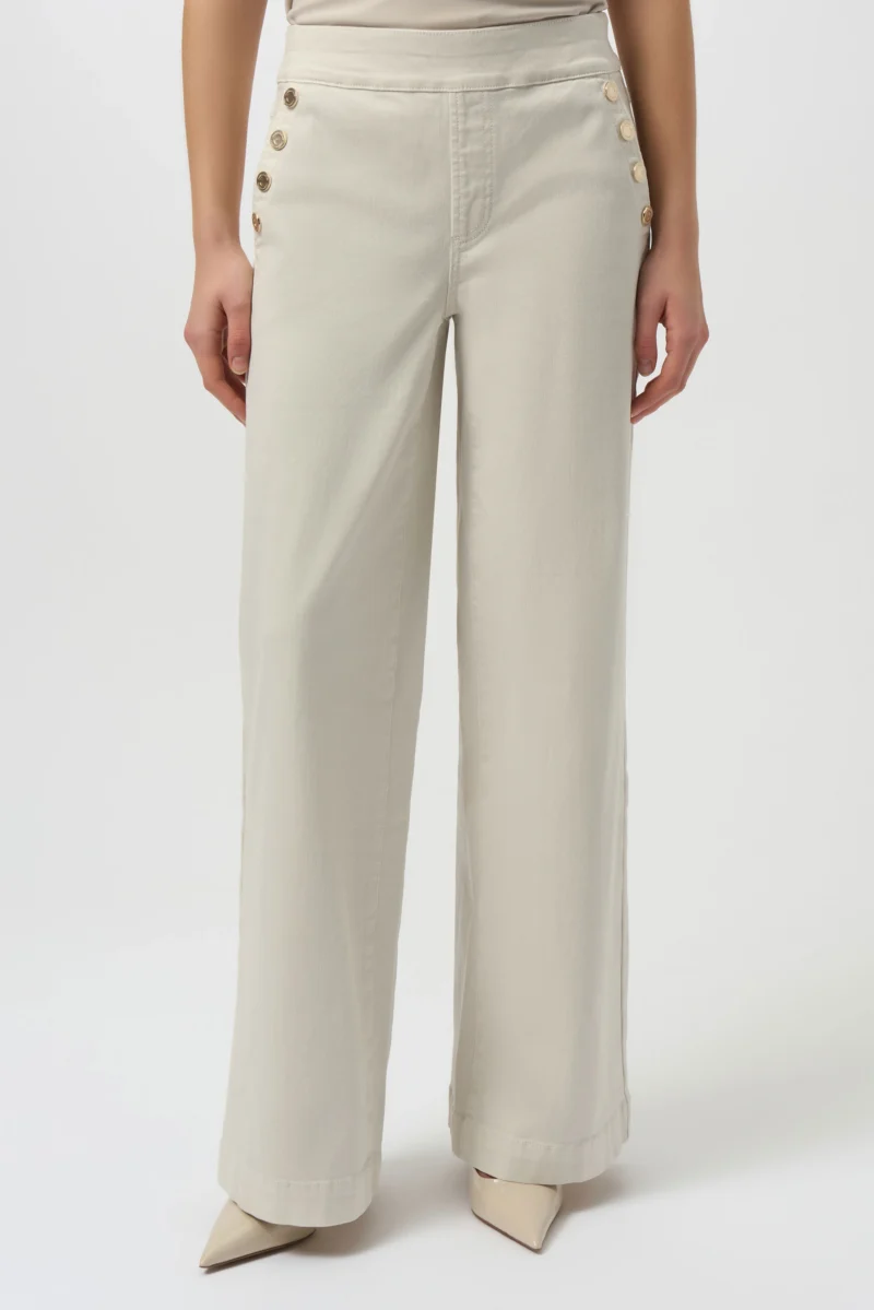 Classic Wide Leg Pull-On Jeans Ecru Joseph Ribkoff - Bilde 6