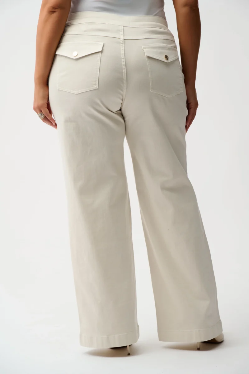 Classic Wide Leg Pull-On Jeans Ecru Joseph Ribkoff - Bilde 8
