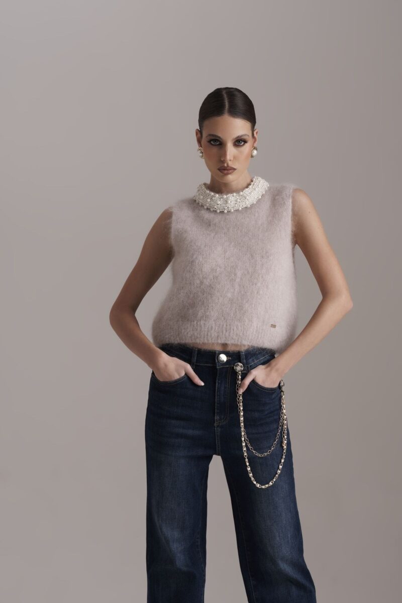 Vest Alpaca Lux Nude PHO Firenze