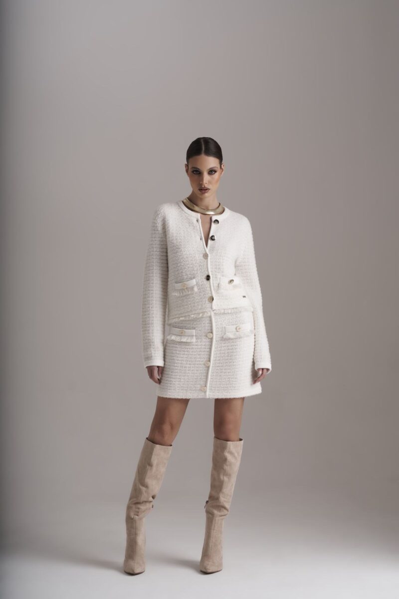 Jakke Cardigan Offwhite PHO Firenze