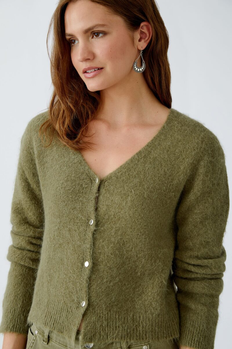 Cardigan Burnt Olive Oui - Bilde 5