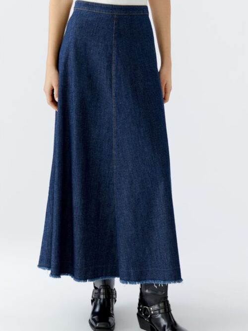 Maxi Skjørt raw denim Oui
