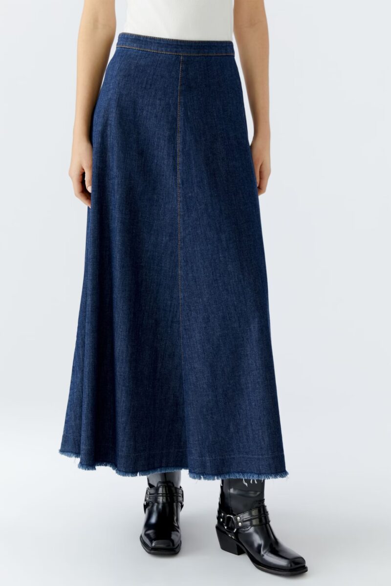 Maxi Skjørt raw denim Oui