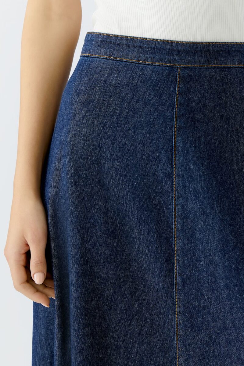 Maxi Skjørt raw denim Oui - Bilde 4