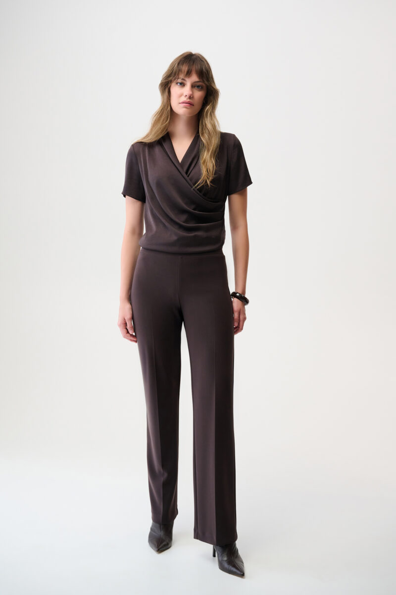 Topp Satin Mocha Joseph Ribkoff - Bilde 2