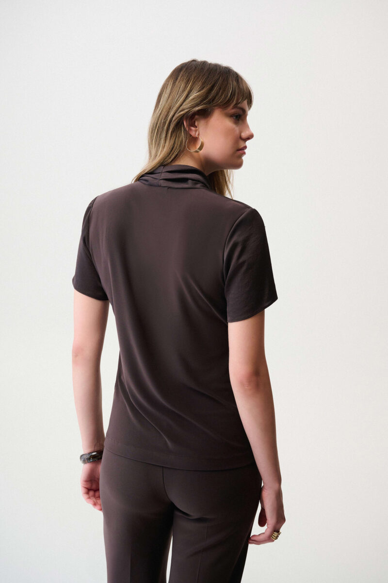 Topp Satin Mocha Joseph Ribkoff - Bilde 5