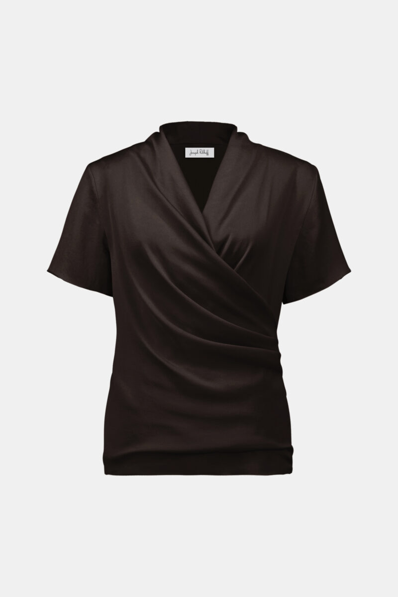 Topp Satin Mocha Joseph Ribkoff - Bilde 3