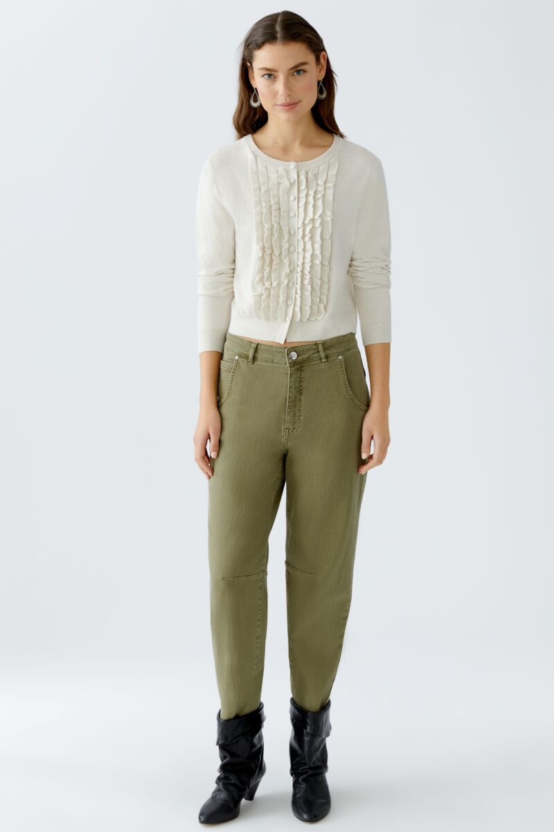 Cardigan Rysjer Beige Oui - Bilde 7
