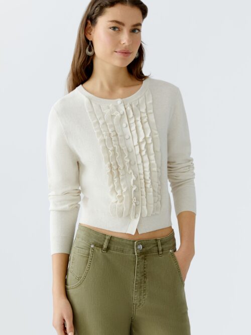 Cardigan Rysjer Beige Oui