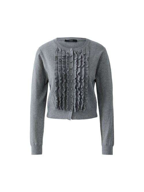 Cardigan Rysjer Grey Oui