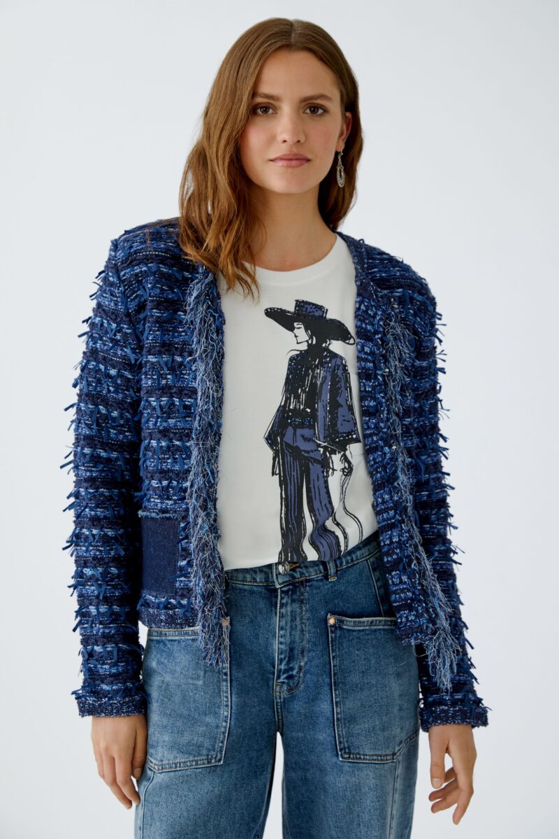 Jakke denim blue Oui - Bilde 6