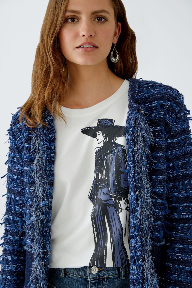 Jakke denim blue Oui - Bilde 4