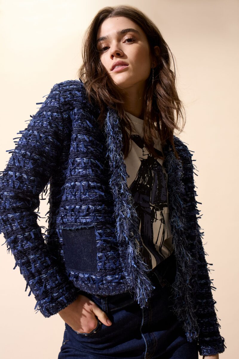 Jakke denim blue Oui