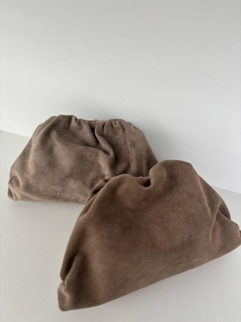 Veske Semsket Clutch Taupe - Bilde 3