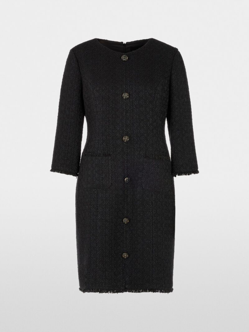 Kjole Bouclé Black Marc Cain - Bilde 4