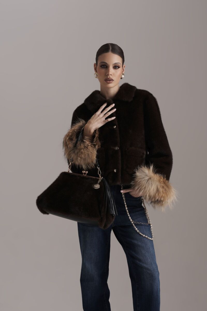 Fuskepels Jakke Mink PHO Firenze - Bilde 2