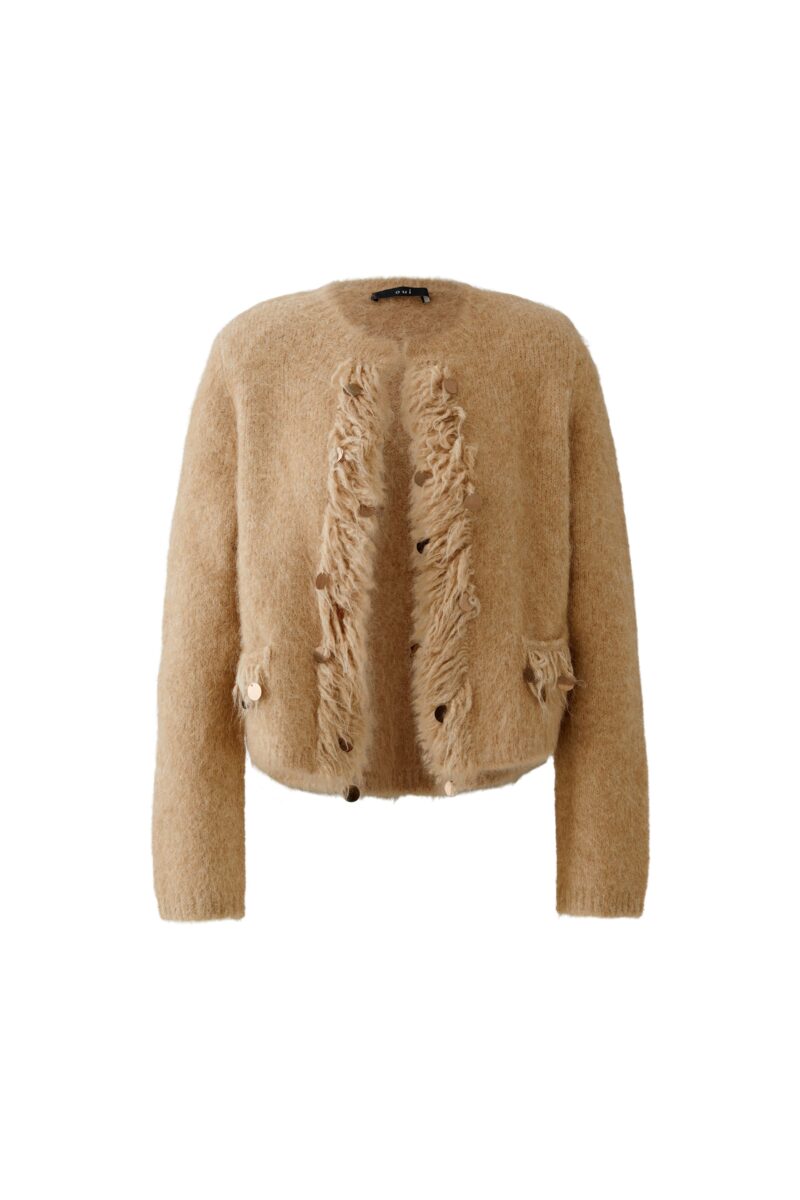 Cardigan Alpaca Beigemel Oui - Bilde 2