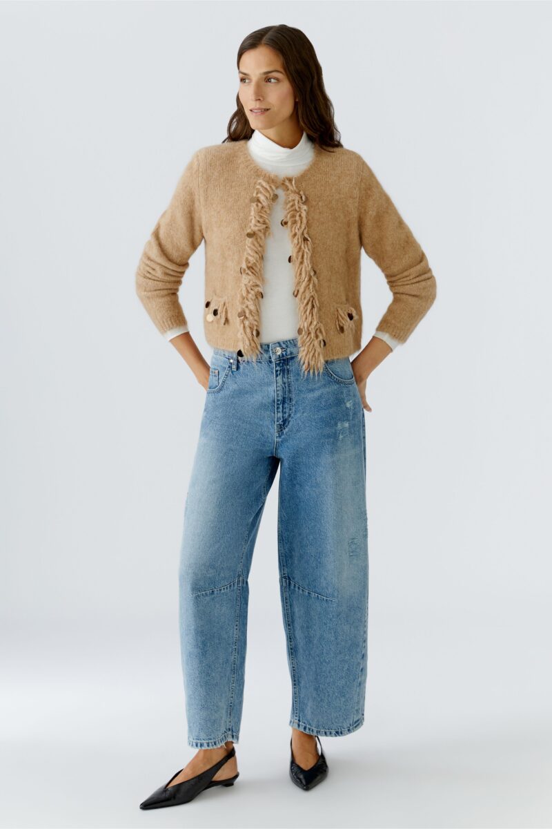 Cardigan Alpaca Beigemel Oui - Bilde 3