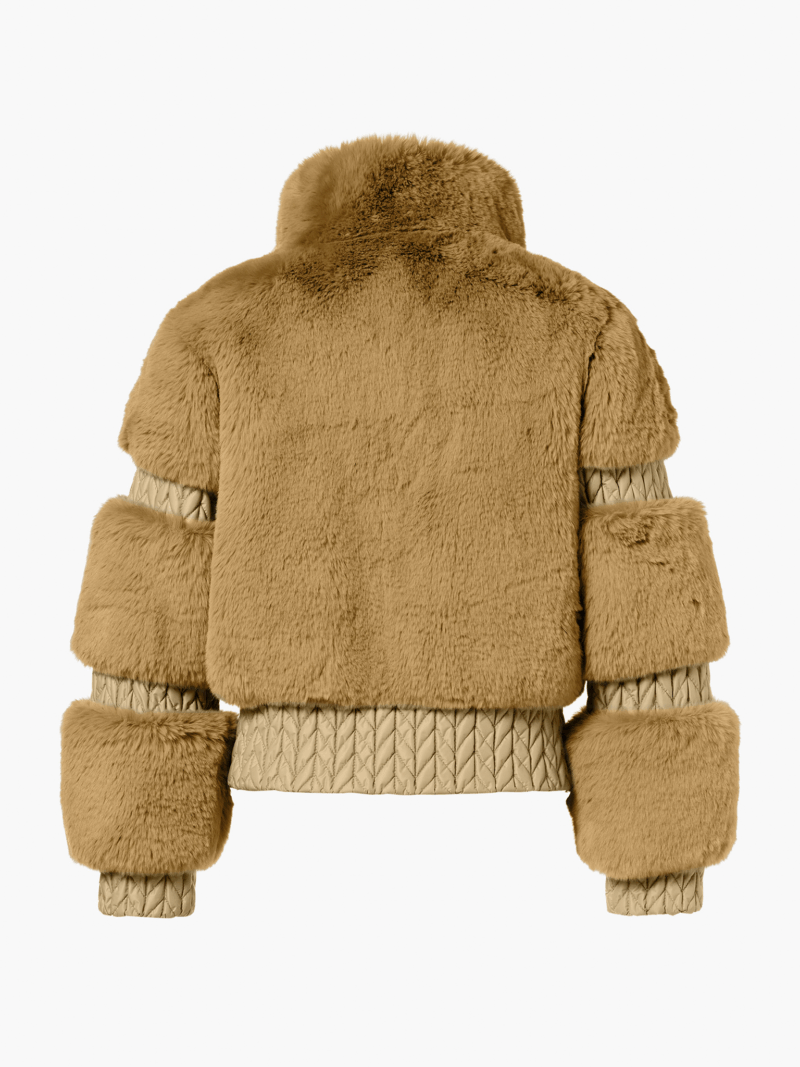 Jakke Furry Beige Goldbergh - Bilde 2