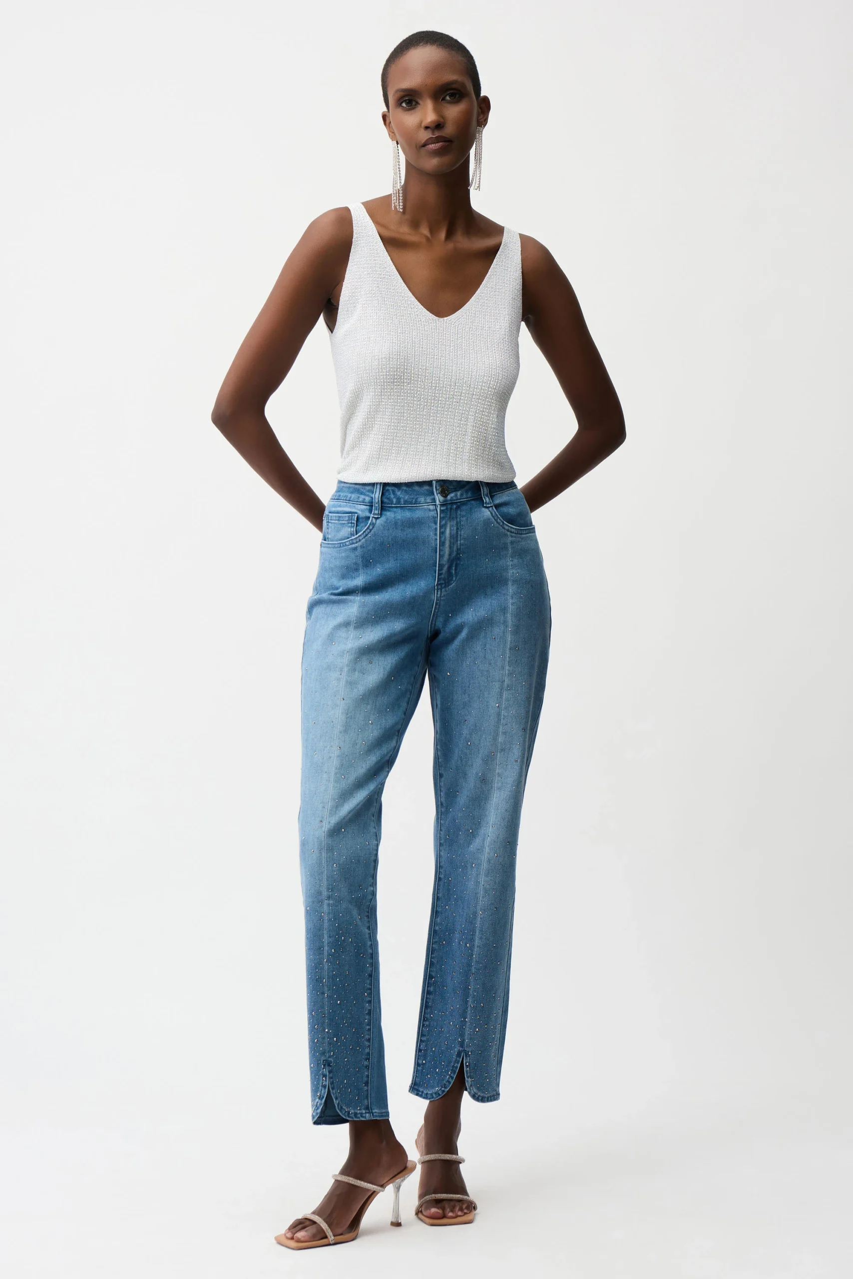 Topp Sparkle White Joseph Ribkoff - Bilde 2