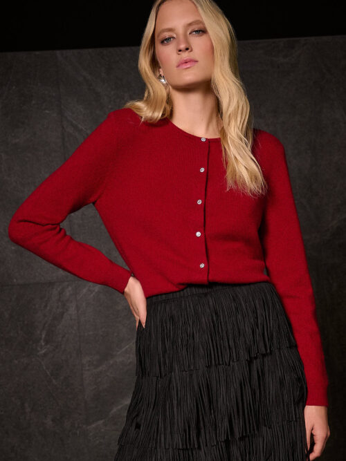 Cardigan Cashmere Rød Joseph Ribkoff