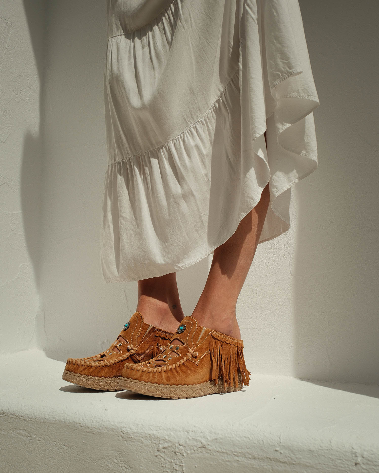 Wedge Leather Slip-on Bella El Vaquero