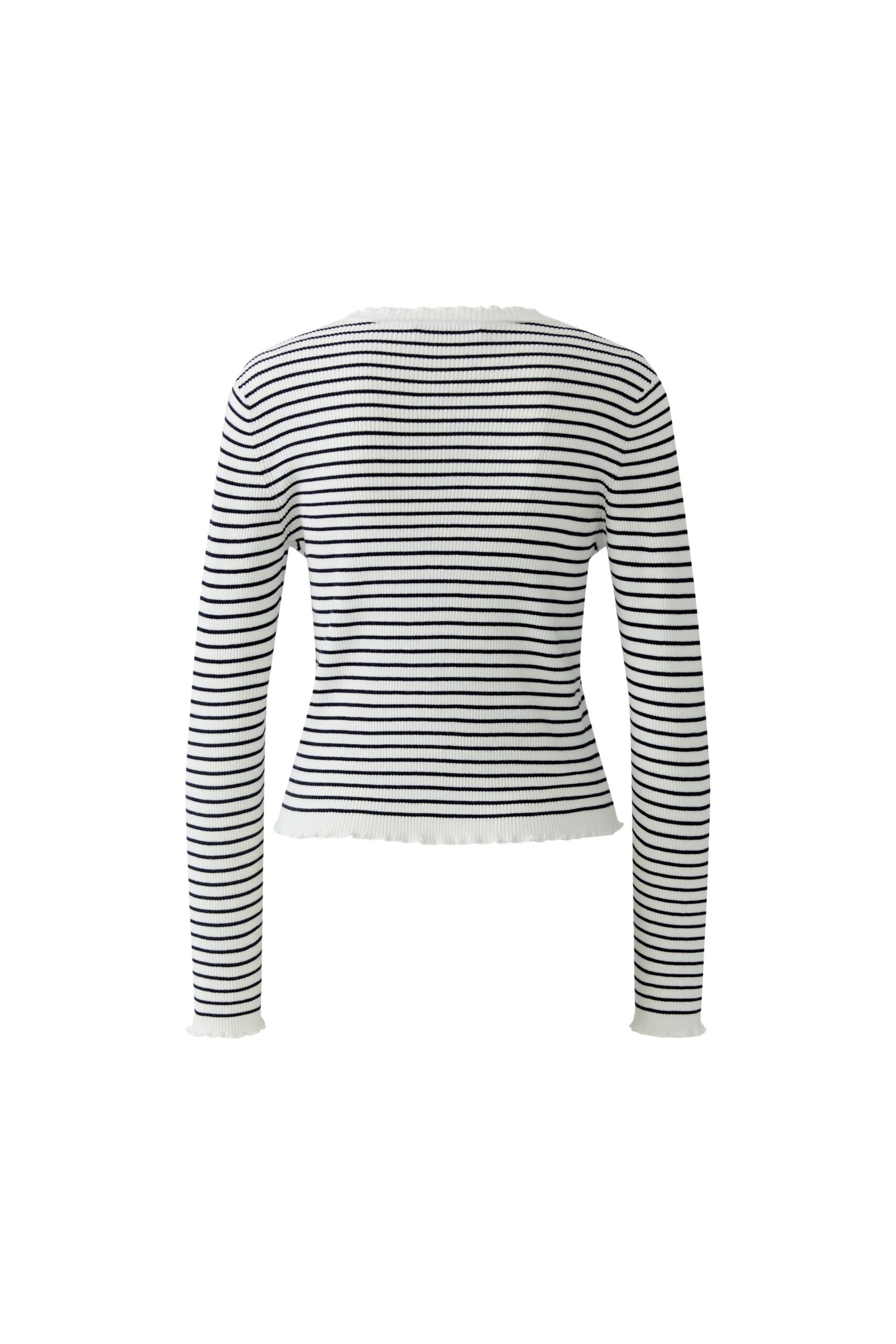 Cardigan Striper Navy Oui - Bilde 2