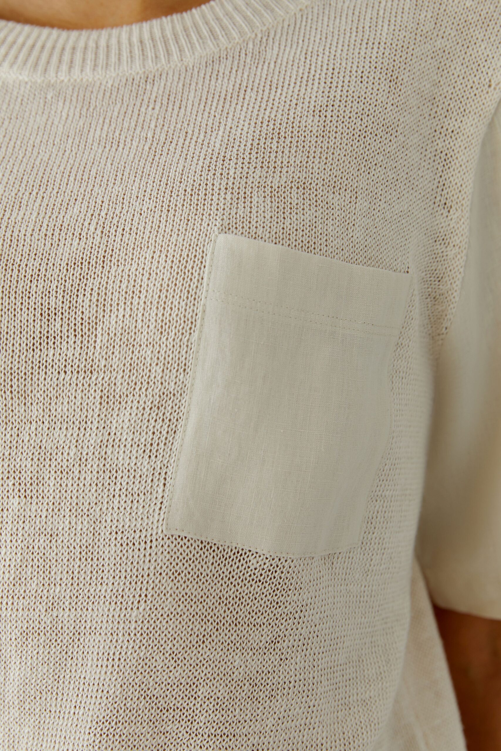 Strikk Beige Lin Oui - Bilde 5