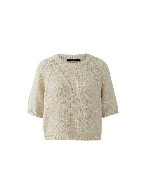 Strikk Beige Kort Erm Oui