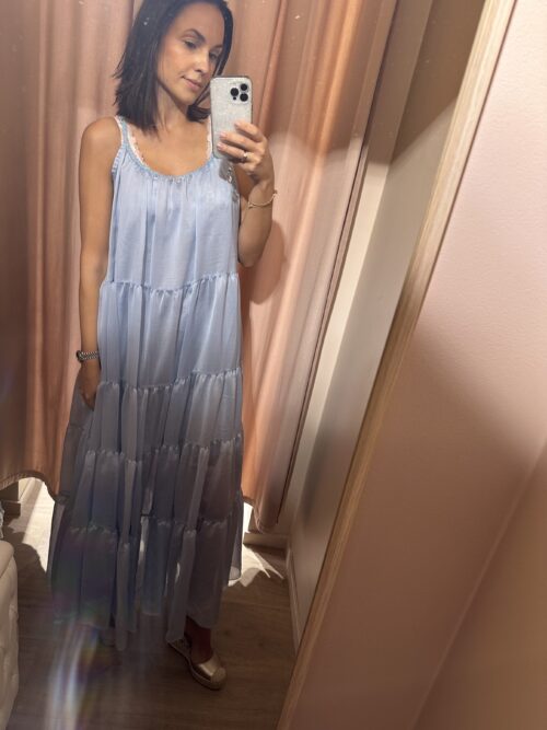Kjole maxi sky blue PHO Firenze