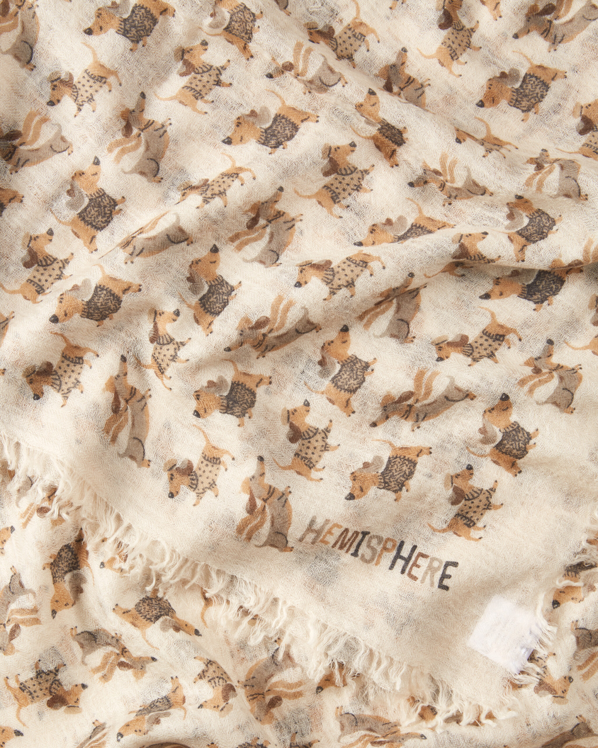 Skjerf Ull Dachshund Brun Hemisphere - Bilde 2