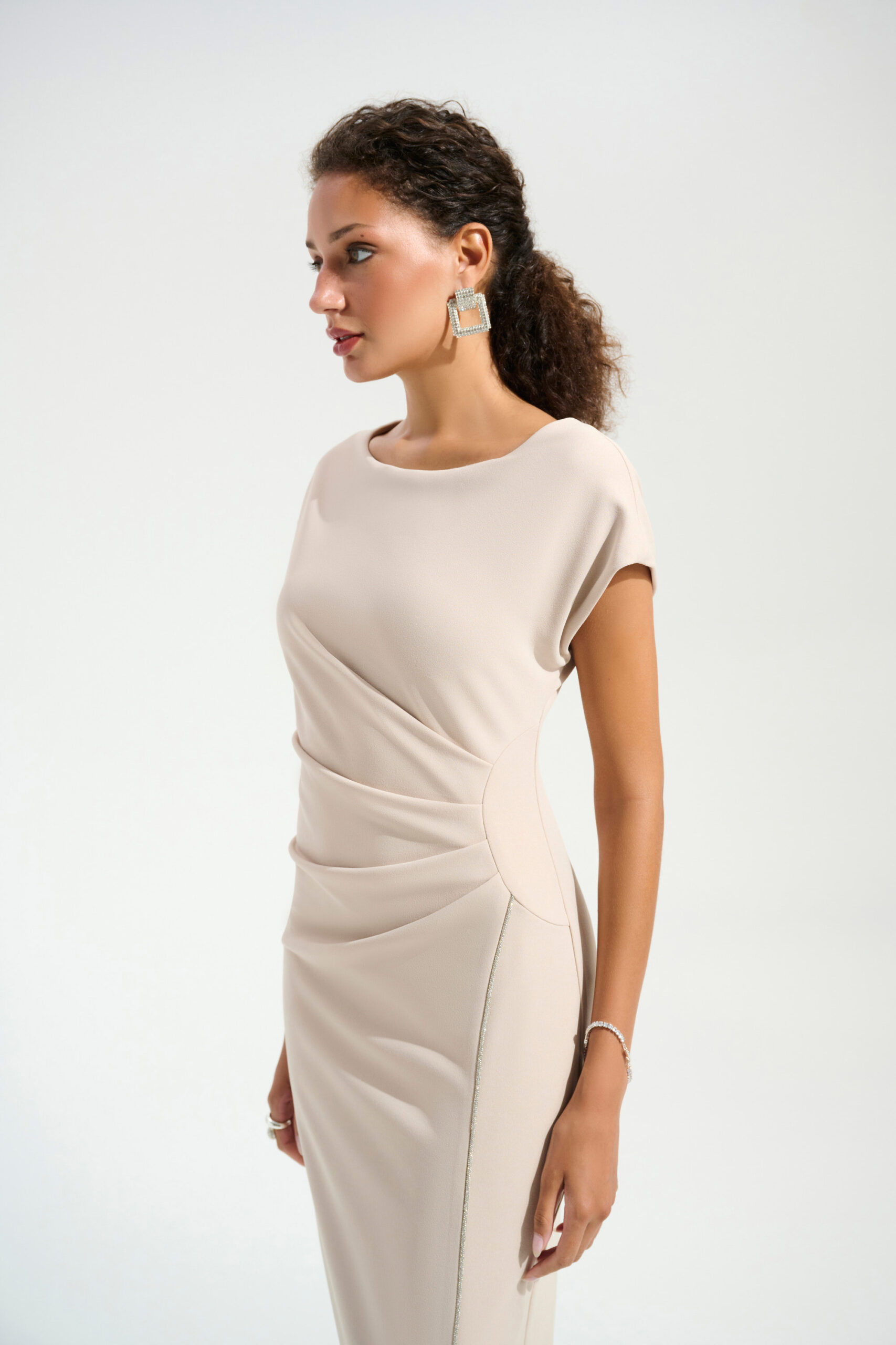 Kjole Lang Beige Joseph Ribkoff - Bilde 3