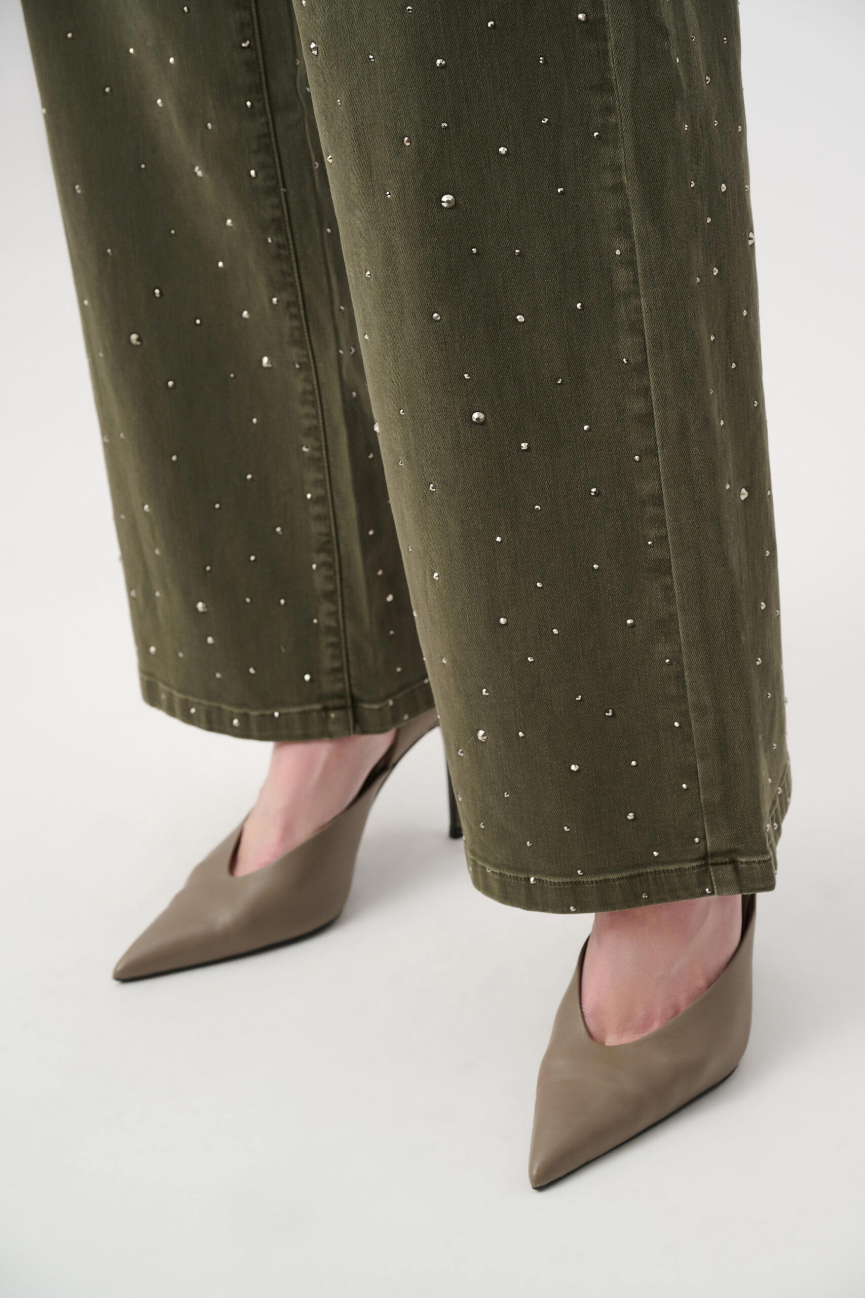 Jeans Oliven Rhinestones Joseph Ribkoff - Bilde 3