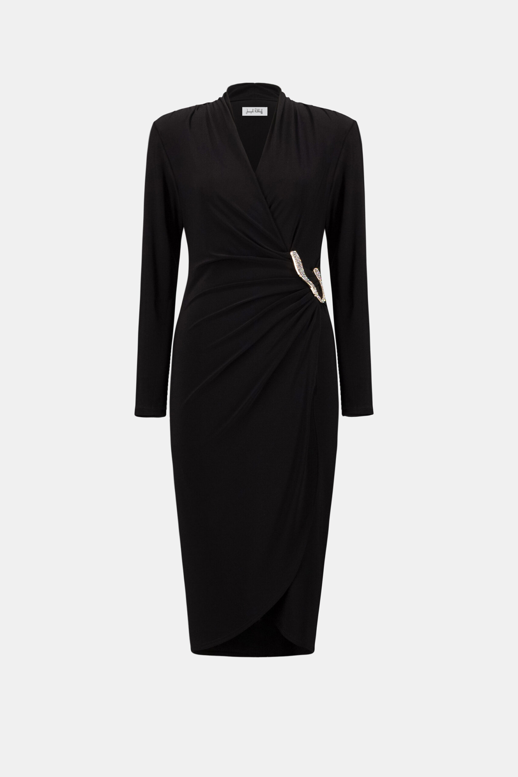 Kjole Sort Wrapdress Joseph Ribkoff - Bilde 3